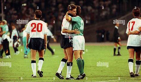 World Cup 1990 Semi Final England 1 West Germany 1 Chris Waddle Stock