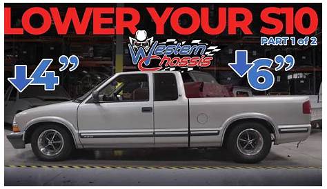 4" Full Drop Lowering Kit For 19822004 Chevy S10 V6 2WD w/ Spindles