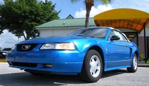 1999 Black Ford Mustang V6 Convertible 49418612 Car