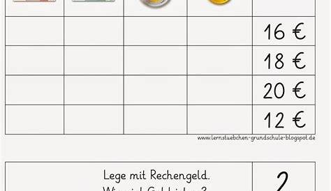 Rechnen mit Geld (Klasse 3) - mathiki.de in 2021 | Rechnen mit geld