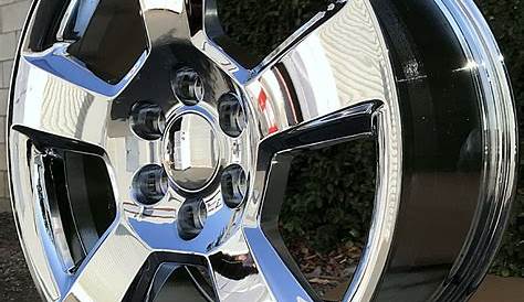 20" inch 20 x9" Wheels for Chevy Tahoe Black Machined GMC Sierra 2014 Rims