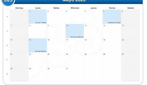 Calendario mayo 2023 - Económico... azul LD - Michel Zbinden ES