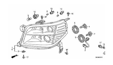 2003 Honda Pilot Headlight Bulb Size