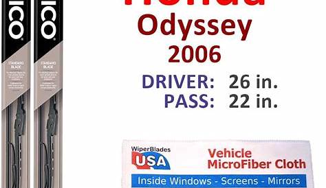 Honda Odyssey 0510 Wiper Arm Arms Blade Set Right/Left OEM 2005, 2006
