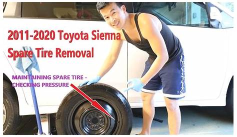 2011 Toyota Sienna Limited Spare Tire Location