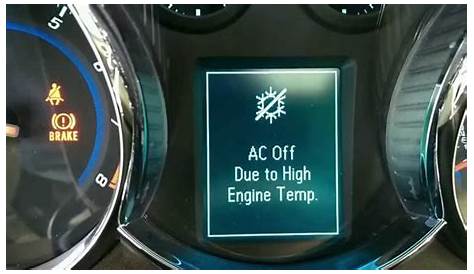 2012 Chevy Cruze Ac Off Due To High Engine Temp