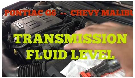 2012 Chevy Malibu Transmission Fluid Level Check