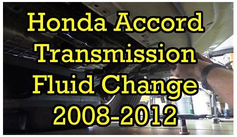 2015 Honda Accord Transmission Fluid Change Interval