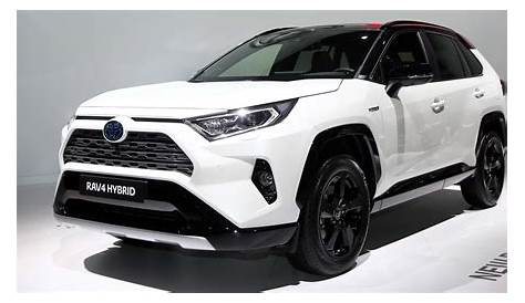 2019 Toyota Rav4 Hybrid White Crossover Suv Wallpaper