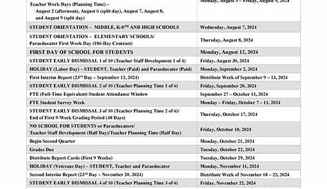 Two big changes in the planned school calendar for 2025 tame TIMES