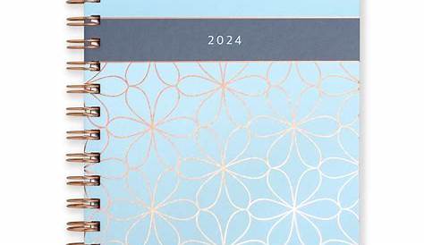 2024 A4 Page A Day Diary Purple Design Evelay