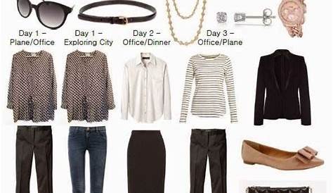 My 3 Day Business Trip Capsule Wardrobe Business travel outfits