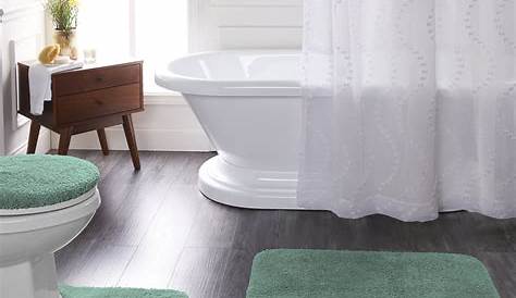 GOHAO Large 3 Piece Bathroom Rugs Set Bath Rug Contour Mat and Toilet