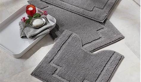 Bathroom Gradient Rugs Luxury Chenille Mat Set, Soft Plush Shower Rug