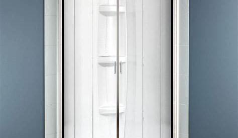 Aquatic A2 32 in. x 32 in. x 76 in. Shower Stall in White-3232CS-AW