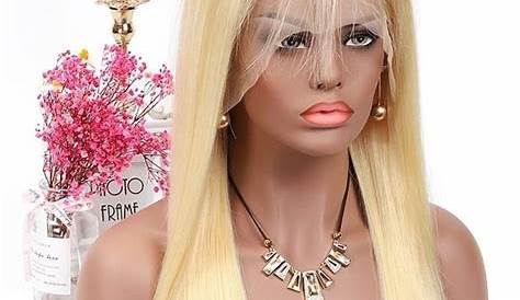 613 Blonde 360 Frontal Straight Human Hair Wig Wig hairstyles