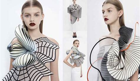 A Line of 3D Printed Clothing Based on Defects Textiles fashion, 3d