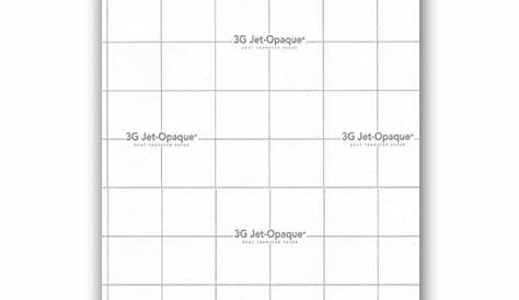 Inkjet Opaque Heat Transfer Paper 3G Jet Opaque 8.5" X 11", 50