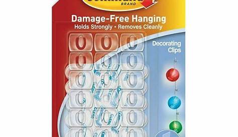 3m Command Decorating Clips Clear 20 Pack Woolworths