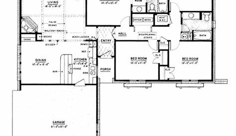 Ranch Style House Plan 4 Beds 2 Baths 1500 Sq/Ft Plan 42370