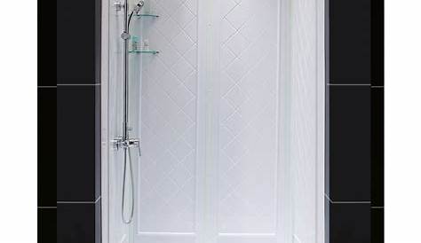 DreamLine QWALL-5 2-Piece Alcove Shower Kit (Actual: 48-in x 32-in) at