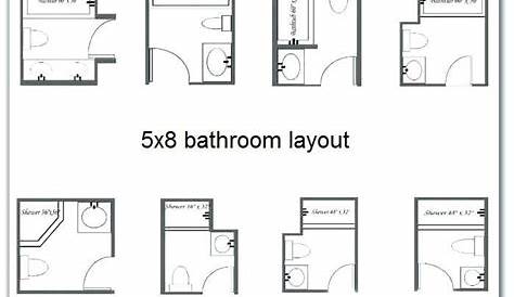 5 By 8 Bathroom Layouts