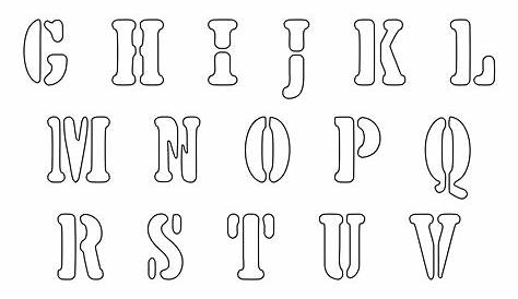 6 Inch Stencil Alphabet