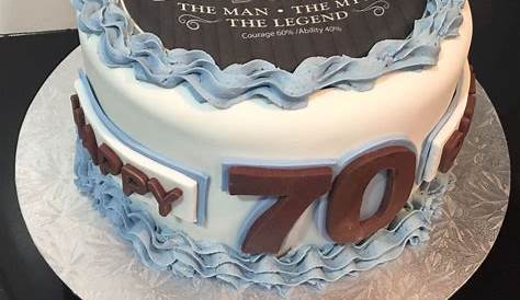 70th Birthday cake for a gentlemen | 70th birthday cake, 60th birthday