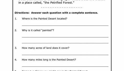 Class 7 Comprehension Practice Reading Worksheets Second Grade