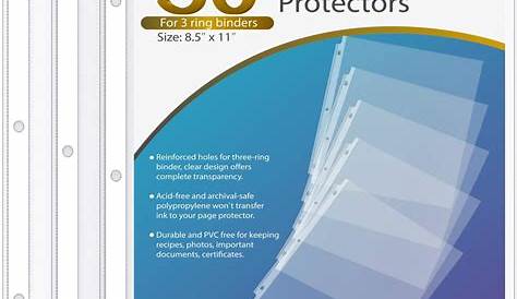 8.5 X 11 Sheet Protectors