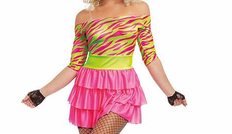 80's Party Girl Dress Outfits 80s Style, 80s Theme Party Outfits, Dress