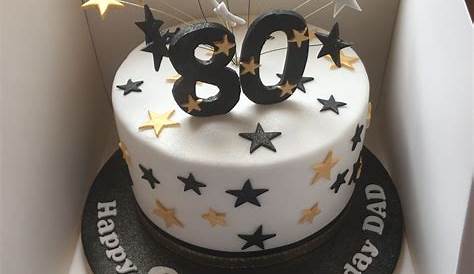 80th Birthday Cake Topper Blue - Topcake Ireland