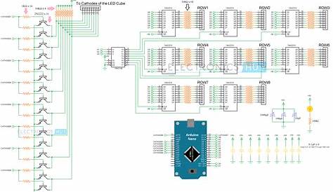 8x8x8 Led Cube Arduino Circuit GitHub Itsharryle/LED_CUBE LED Powered By An