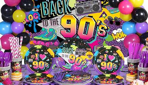 90s Party Decorations For Adults 90's Backdrop Back To The 90's Themed