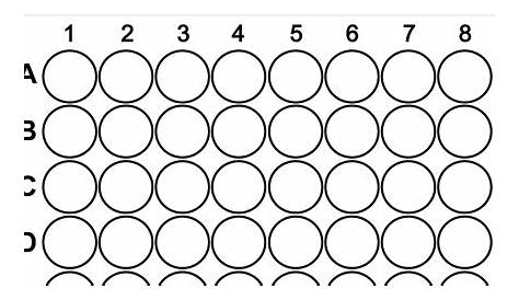 96 Well Plate Template Editable