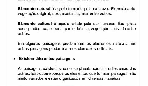 Atividades Geografia 3º ano: Paisagens Naturais e Antrópicas: Folha 01 — SÓ ESCOLA