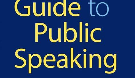 A Pocket Guide To Public Speaking 6Th Edition Pdf