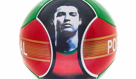 Soccer Ball Cristiano Ronaldo CR7 Portugal 6 Panels Red Green Official