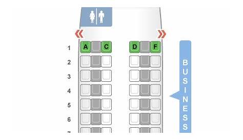 A320 Airbus 100200 Seat Map ing Chart Air Canada Matttroy
