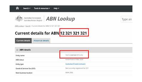 Checking your ABR details online | ABR