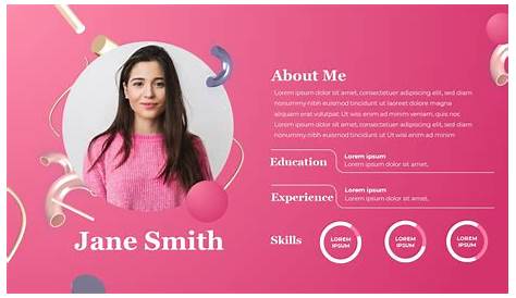 Creative Self Introduction PPT Template | About Me Slides