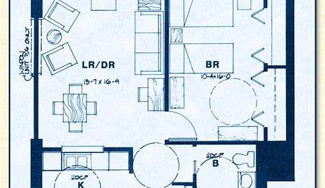 Unit D Handicapped 1-Bedroom | Calvary Center Cooperative Floor Plans