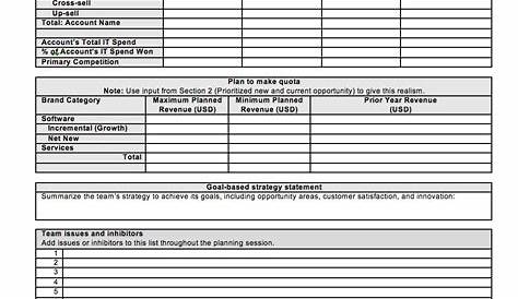 Accountable Plan Template Excel