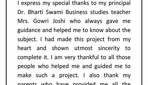 acknowledgement for project report - Scribd india