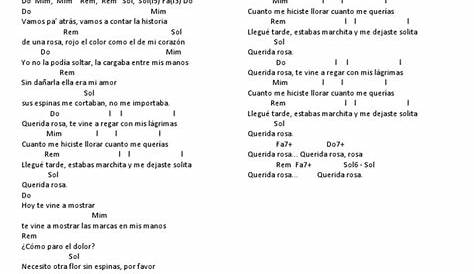 Querida rosa - Camila Gallardo letra Chords - Chordify