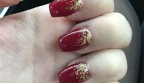 Acrylic Nail Designs Red And Gold 25 Flattering For 2024