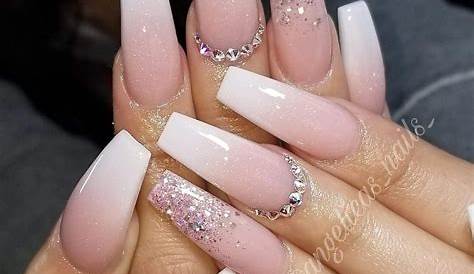 Acrylic Nails With Rhinestones 43 Best Coffins Nail Design To Increase Your