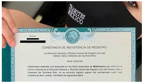 México Certificado de Inexistencia de Matrimonio - traducción jurada