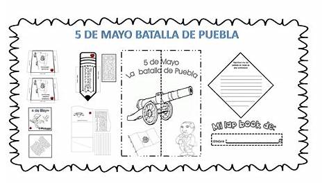 Actividades para trabajar este 5 de mayo Batalla de Puebla, crucigramas