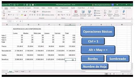 Actividades en Excel